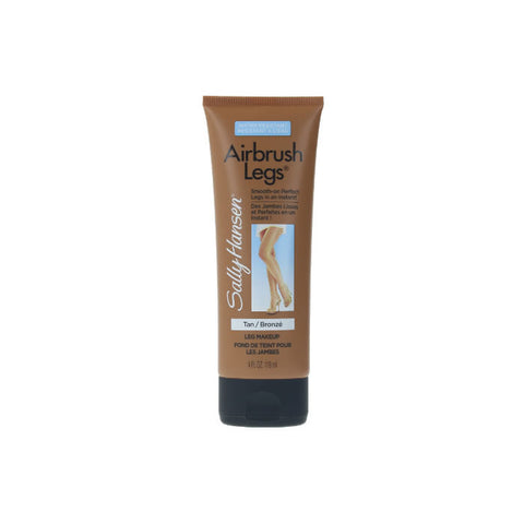 Sally Hansen Airbrush Legs Lotion in Tan Glow, a natural-looking body bronzer with a smooth application and even tan finish