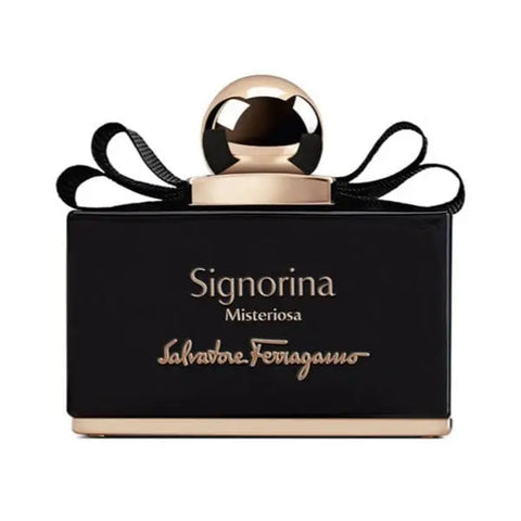 Salvatore Ferragamo Signorina Misteriosa Eau De Perfume spray 30ml, elegant perfume bottle with a sleek design.