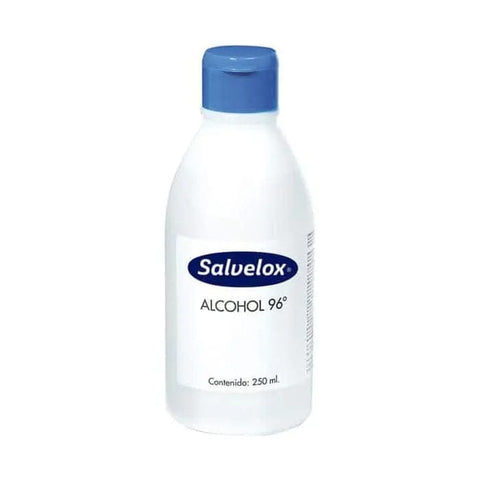Jag Couture London - New York Salvelox Alcohol 96º in 250ml bottle, clear liquid for sanitizing and disinfection.