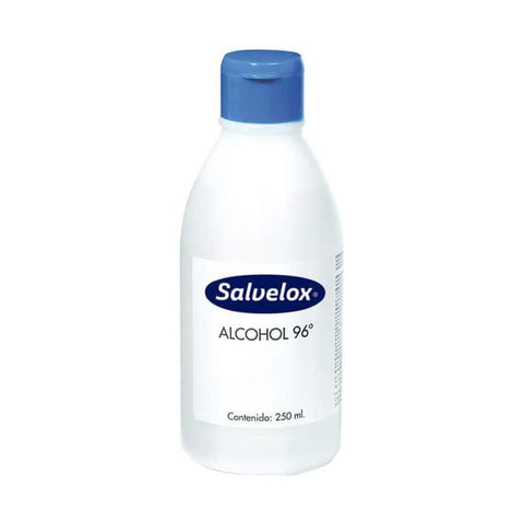 Jag Couture London - New York Salvelox Alcohol 96º in a 250ml bottle, clear liquid inside a glass bottle with label.
