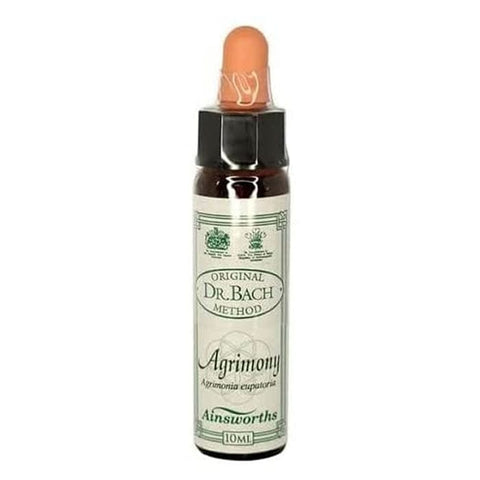 Santiveri Bach Agrimony 10ml bottle from Jag Couture London New York, showing the herbal remedy with a clear label.