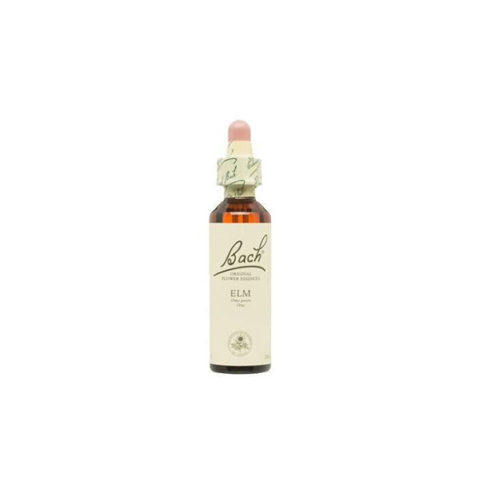 Santiveri Bach Elm 10ml homeopathic remedy bottle with label, natural health product from Jag Couture London New York.