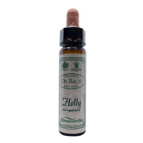 Santiveri Bach Holly 10ml herbal remedy bottle, with label visible, from Jag Couture London New York.