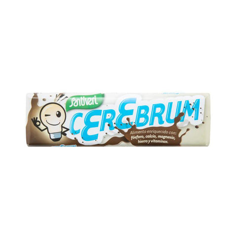Santiveri Cerebrum Chocolate Bar 20g by Jag Couture London - New York, showing a close-up of the chocolate bar with packaging.