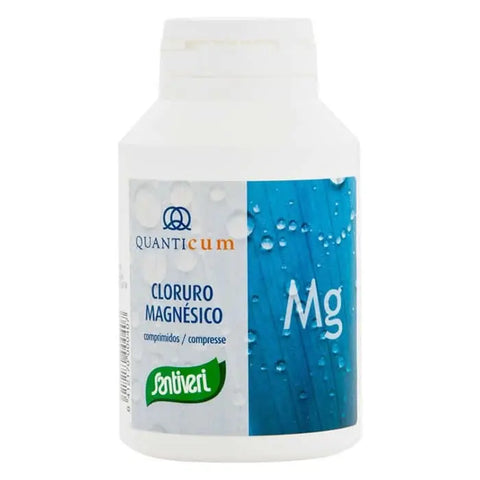 Santiveri Magnesium Chloride 230 tablets in a bottle, dietary supplement by Jag Couture London New York.