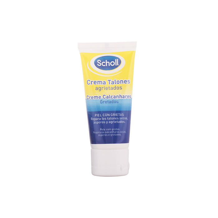Scholl cracked heel cream in 60ml jar, with smooth texture and label, by Jag Couture London New York.