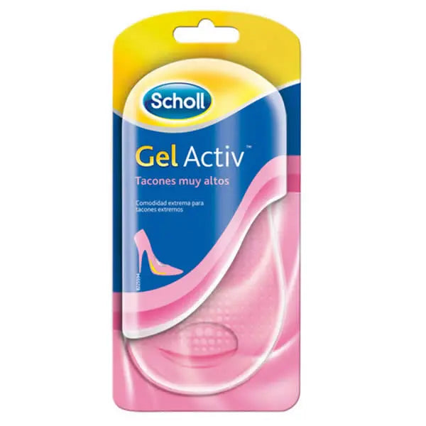Scholl GelActive insoles for extreme heels in size 35-40.5, designed for comfort and support, by Jag Couture London New York.