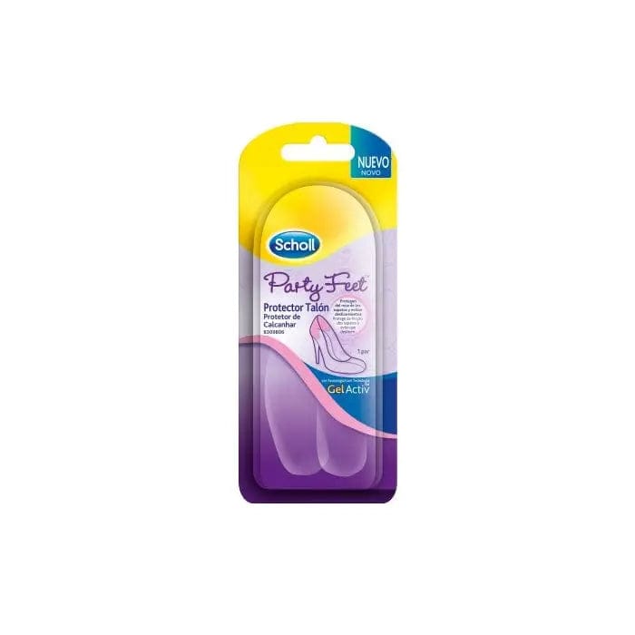 Scholl Party Feet Gelactiv heel protector pair by Jag Couture London, showing gel cushioning for comfortable heel support