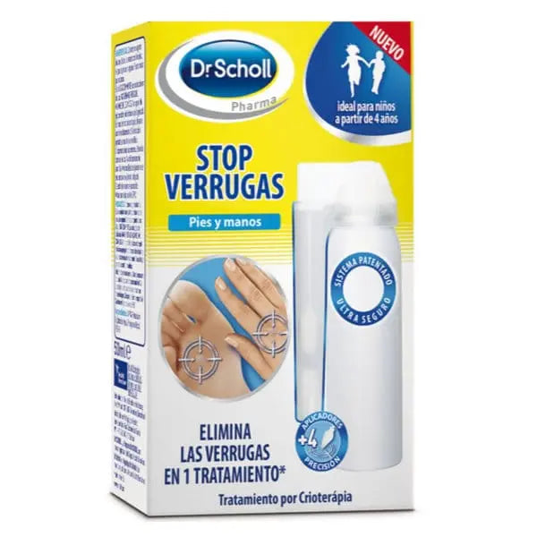 Scholl Stop Verruca and Wart treatment in 80ml bottle with applicator, by Jag Couture London New York, for skin blemish removal.