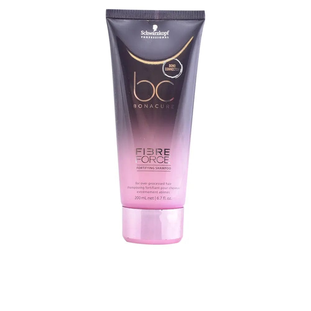 Schwarzkopf BC Fibre Force Fortifying Shampoo 150ml, in a sleek bottle, designed to strengthen damaged hair.