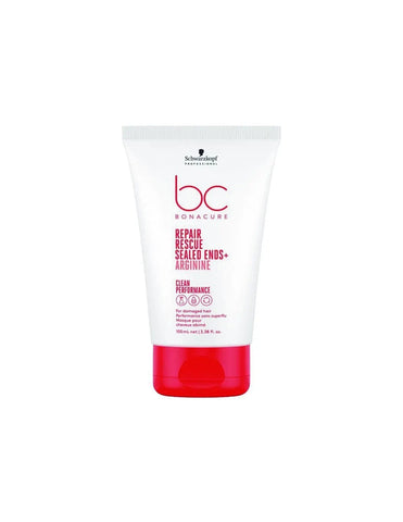 Schwarzkopf Bonacure Trat Repair Puntas hair treatment tube by Jag Couture London New York, close-up of product on white background