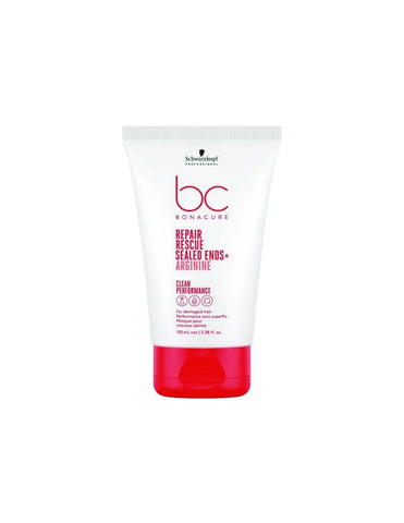 Schwarzkopf Bonacure Trat Repair Puntas 100 hair treatment tube with black cap, shown against a plain background