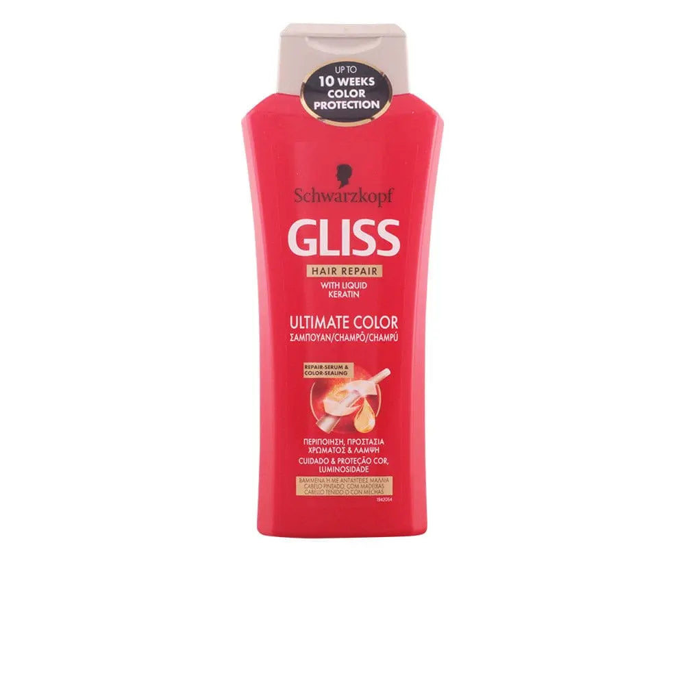 Schwarzkopf Gliss Ultimate Color Shampoo 400ml bottle, featuring sleek packaging with vibrant branding from Jag Couture London New York