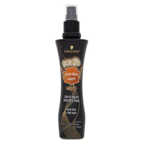 Schwarzkopf Got2b Guardian Angel 220ºC Protection Spray in 200ml bottle, designed to protect hair from heat damage.