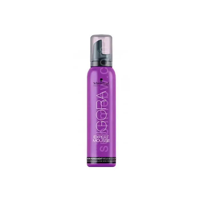 Schwarzkopf Igora Expert Mousse semi-permanent hair color in shade 9.5-12, 100ml, with a foam bottle and product label visible.