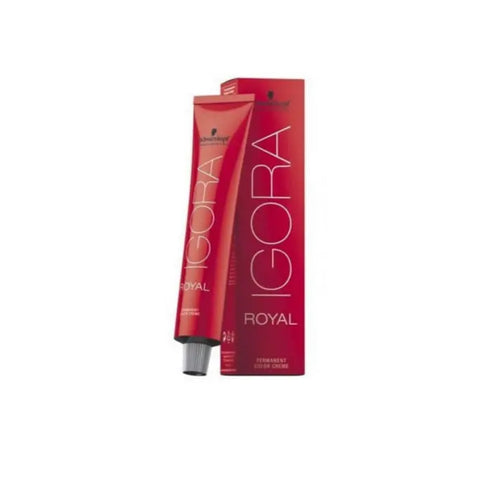 Schwarzkopf Igora Royal 0-77 hair color in a 60ml bottle, displayed on a plain background, for vibrant hair coloring.