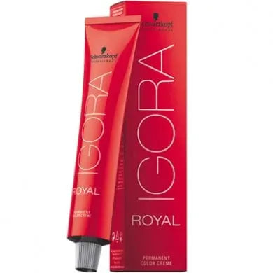 Schwarzkopf Igora Royal 1-0 hair dye in 60ml tube, shown in a professional hair coloring product image.