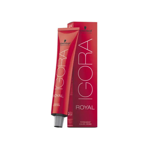 Schwarzkopf Igora Royal 3-65 hair dye in a 60ml bottle, displayed with packaging from Jag Couture London New York.