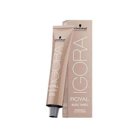 Schwarzkopf Igora Royal Nude Tones 4-46 hair dye bottle, 60ml, from Jag Couture London New York, featuring beige and ash shades