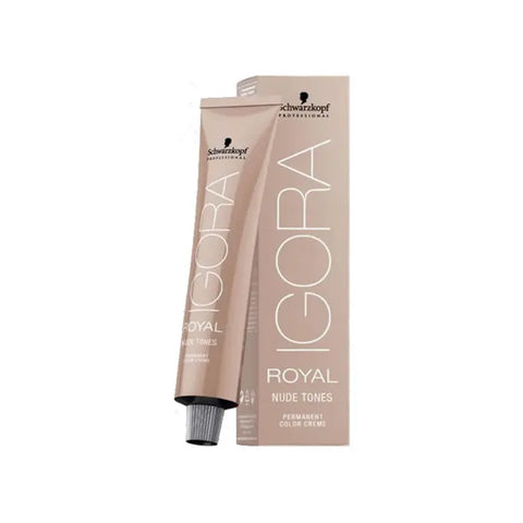Schwarzkopf Igora Royal Nude Tones 8-46 hair color in 60ml bottle, featuring packaging from Jag Couture London and New York.