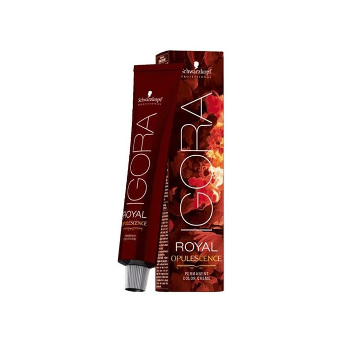 Schwarzkopf Igora Royal Opulescence 8-19 hair color in 60ml tube, with vibrant purple and silver shades, by Jag Couture London.