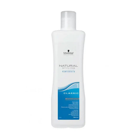 Schwarzkopf Natural Styling Hydrowave 1 Classic 1000ml hair styling product in a large bottle with a pump, by Jag Couture London New York