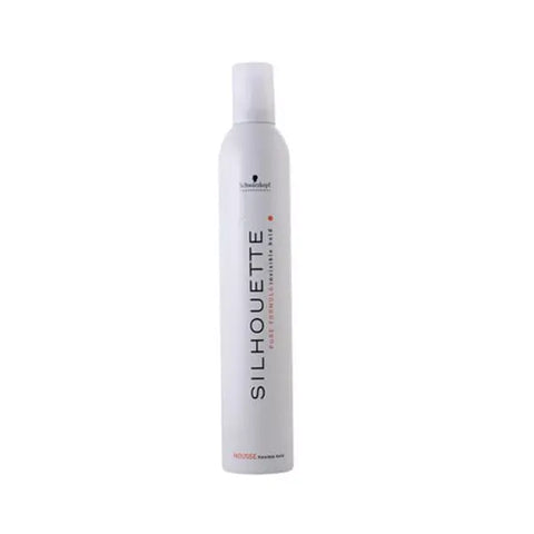 Schwarzkopf Silhouette Flexible Hold Mousse 500ml bottle with black cap and label, suitable for styling hair with flexible hold