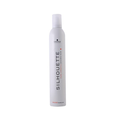 Schwarzkopf Silhouette Flexible Hold Mousse in 500ml bottle, designed for styling and volumizing hair, with Jag Couture London branding.