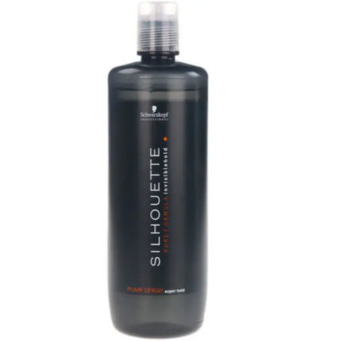 Schwarzkopf Silhouette Pumpspray 1000ml hair styling spray with Jag Couture London-New York branding visible in the image.