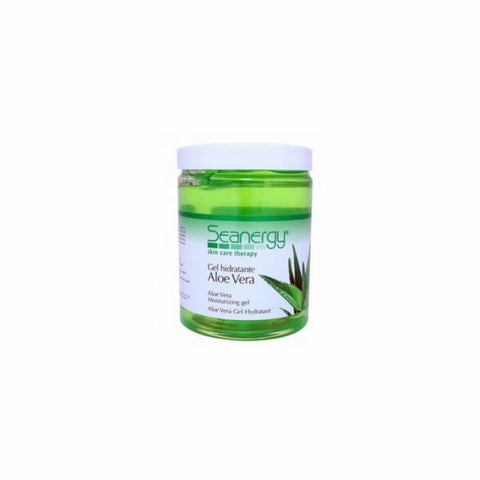 Jag Couture London Seanergy Aloe Vera Moisturizing Gel in a 300ml tube, featuring a clear gel formula with aloe vera.
