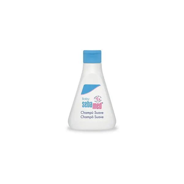 Sebamed baby shampoo for children in a 250ml bottle, with gentle formula suitable for children's delicate hair and scalp.