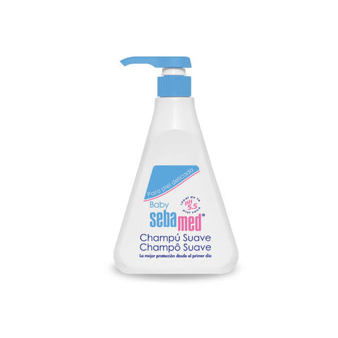 Jag Couture London New York Sebamed baby shampoo bottle for children, 500ml, with gentle formula and baby-friendly packaging.