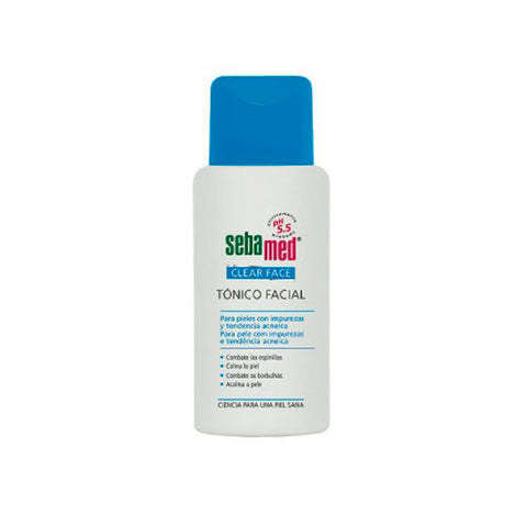 Sebamed Clear Face Facial Toner 150ml bottle, featuring clear liquid and minimalist design, from Jag Couture London - New York.