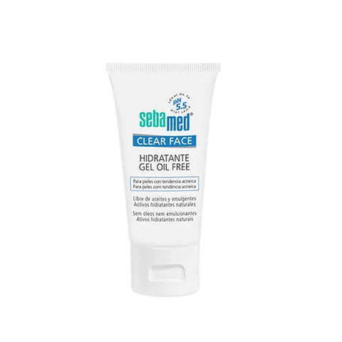 Sebamed Clear Face Oil-Free 50ml bottle, dermatologist skincare product by Jag Couture London New York, for oily and acne-prone skin