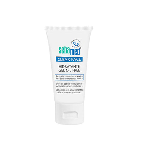Sebamed Clear Face oil-free moisturizer in 50ml bottle, designed for clear, healthy skin.
