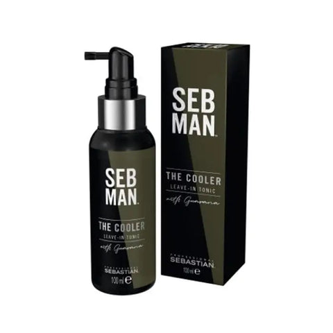 Sebastian Professional Sebman The Cooler Leave-In Toner 100ml, hair care product for cooling and refreshing hair, in a sleek bottle.
