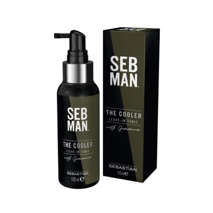 Sebastian Professional Sebman The Cooler Leave-In Toner in 100ml bottle, with sleek packaging, designed for hair refresh and toning.