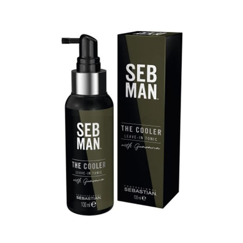 Sebastian Professional Sebman The Cooler Leave-In Toner in 100ml bottle, with sleek packaging, designed for hair refresh and toning.
