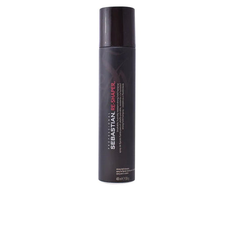 Sebastian Re Shaper strong hold hair spray by Jag Couture London New York, 400ml bottle with spray nozzle visible.
