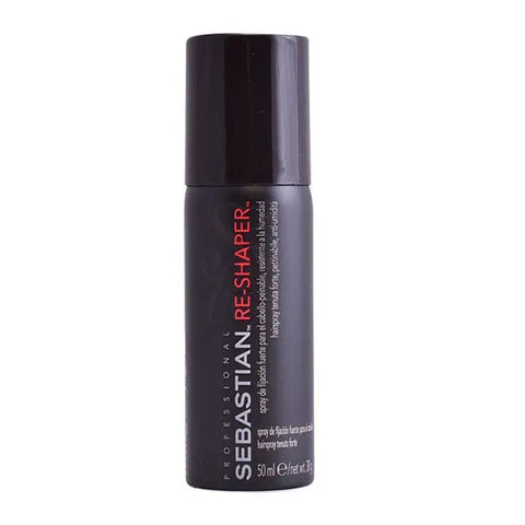Sebastian Re Shaper Strong Hold Hair Spray in 50ml bottle, by Jag Couture London New York, for firm hairstyle hold.