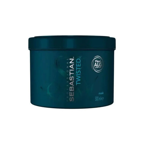 Sebastian Twisted Curl Elastic Treatment Mask 500ml by Jag Couture London and New York, showing the jar and product label.