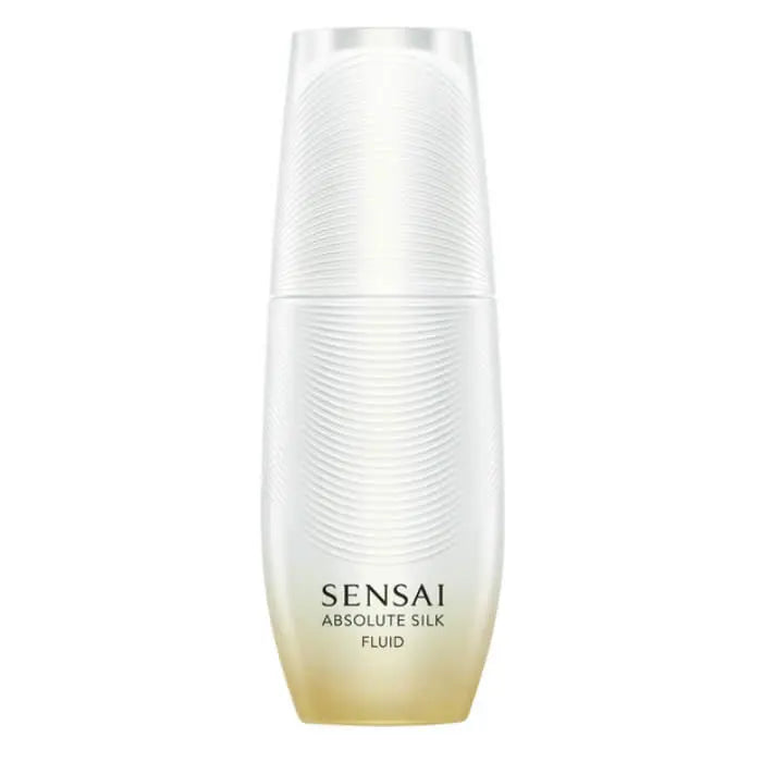 Jag Couture London and New York Sensai Absolute Silk Fluid 80ml bottle with sleek packaging on a white background.