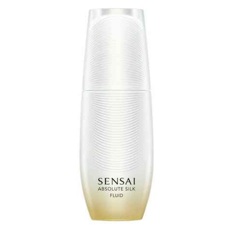 Jag Couture London Sensai Absolute Silk Fluid 80ml bottle, a luxurious skincare product with sleek packaging and elegant design.