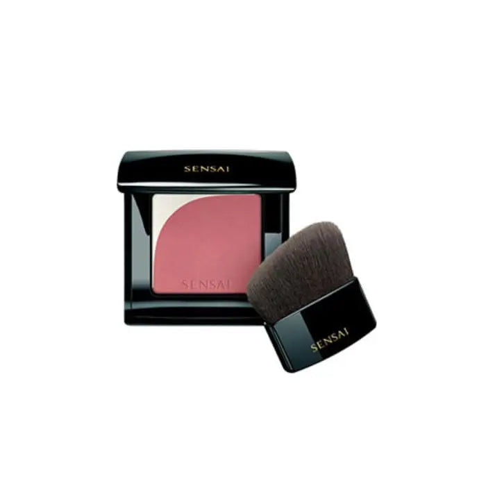 Sensai Blooming Blush 01 Mauve by Jag Couture London and New York, close-up of mauve blush compact with soft texture.