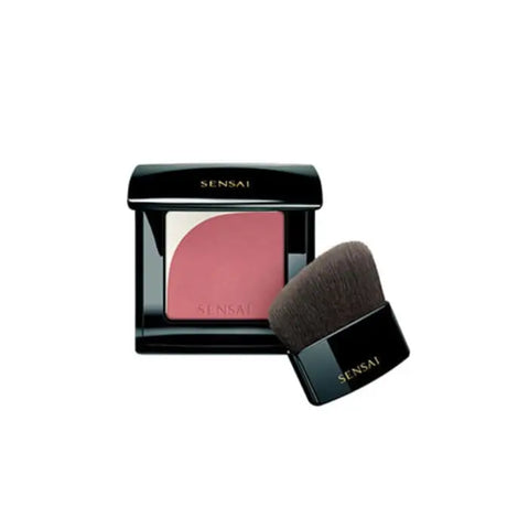 Jag Couture London New York Sensai Blooming Blush 01 Mauve soft pink and mauve powder blush in sleek compact.
