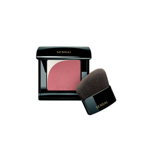 Sensai Blooming Blush 01 Mauve by Jag Couture London, showcasing the soft mauve blush compact with subtle floral design.