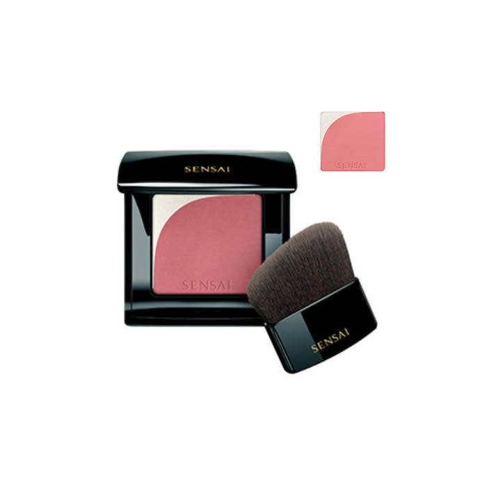 Jag Couture London Sensai Blooming Blush 02 Peach with peach-toned powder blush in a sleek compact.