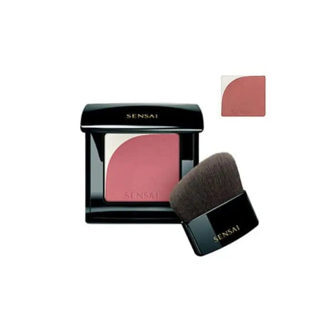 Sensai Blooming Blush 03 Coral by Jag Couture London showcases a vibrant coral blush compact with a soft, blooming texture.