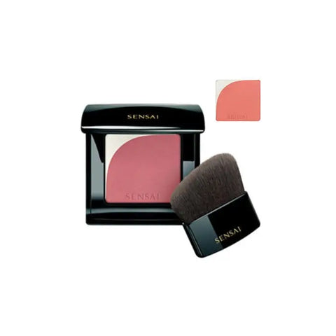 Sensai Blooming Blush 04 Orange by Jag Couture London-New York, showcasing vibrant orange blush with a soft, blended finish.