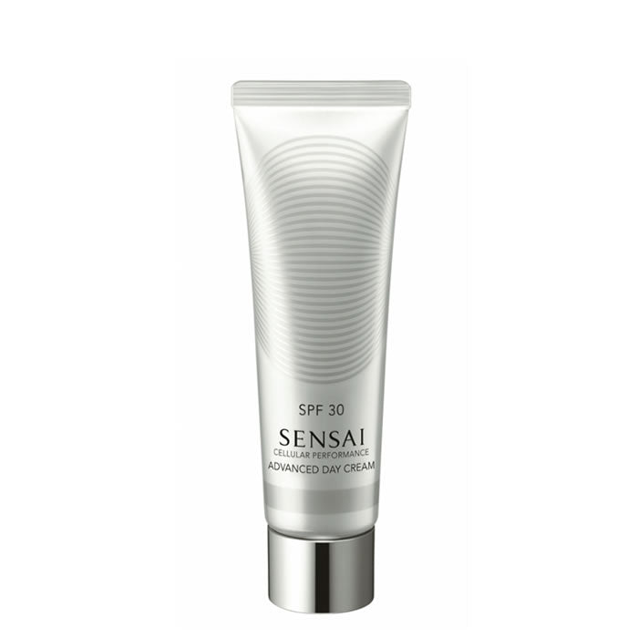 Sensai Cellular Performance Advanced Day Cream SPF30 in 50ml jar, featuring a luxurious skincare formula for daytime use.